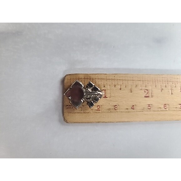 Clear Rhinestone Screwback Earrings Vintage - Picture 9 of 10